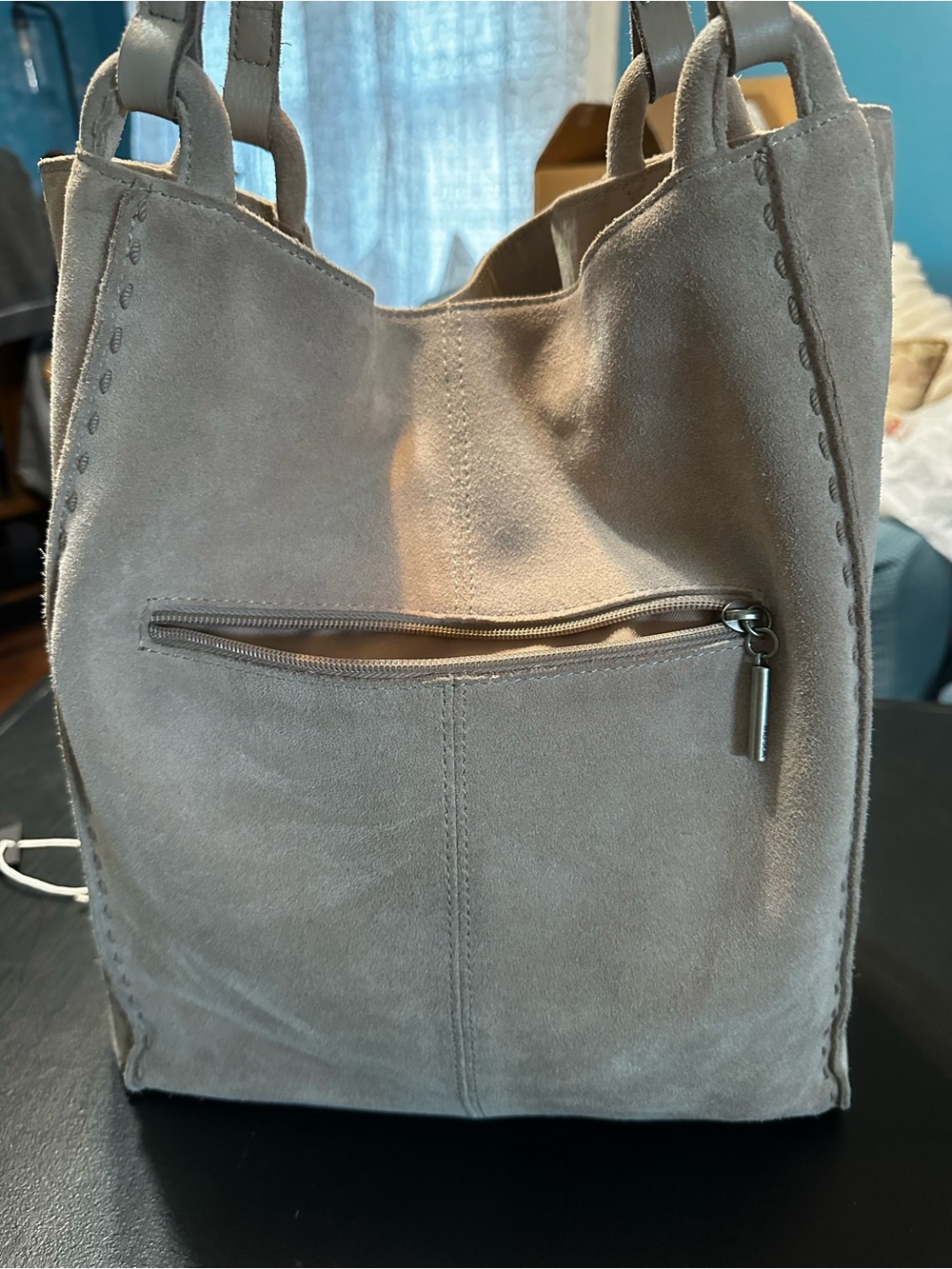 Sak Sand Suede Los Feliz Tall Tote - Picture 8 of 10